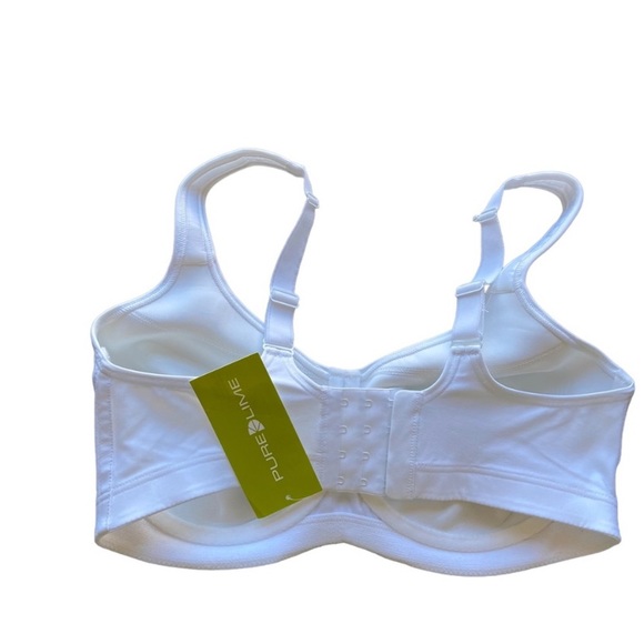 Pure Lime Moulded Sports Bra White - Picture 2 of 7